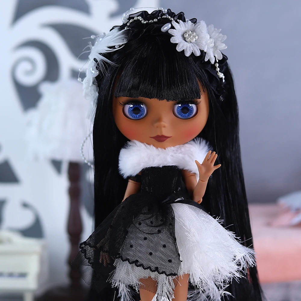 ICY DBS Blyth 1/6 beurre 30cm, peau noire 256 visage BJD beurre ensemble complet SD