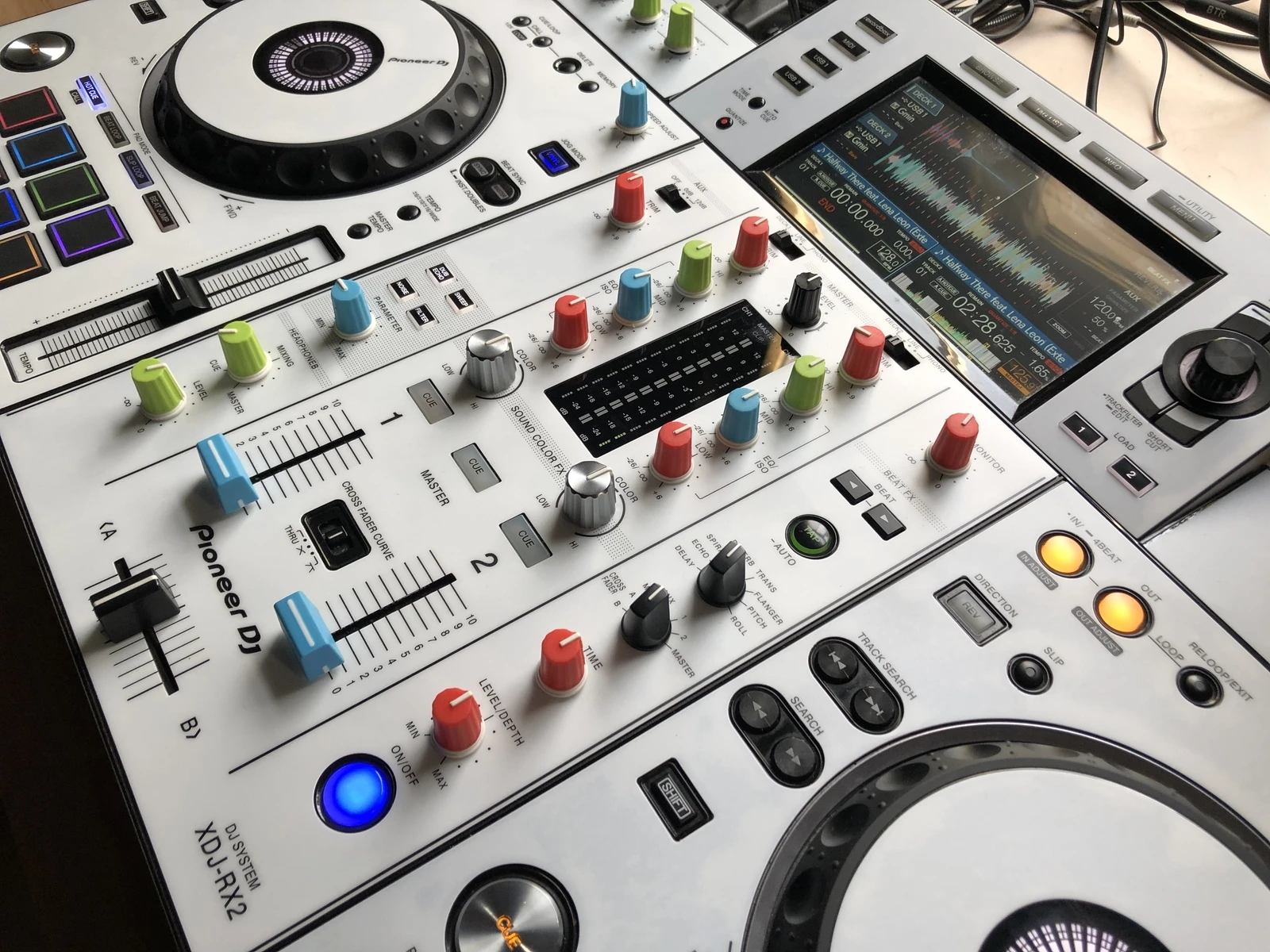 ملصق جلدي لحماية التحكم DJ متعدد الألوان لـ XDJ-RX2