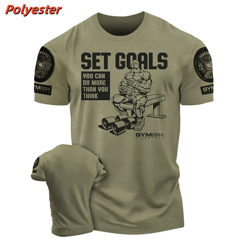 3D Gedruckt Sport Fitness T-Shirt Für Männer Bizeps Gewichtheben Muster Tees Sommer Casual Lose Oansatz Top Kurzarm T Shirts
