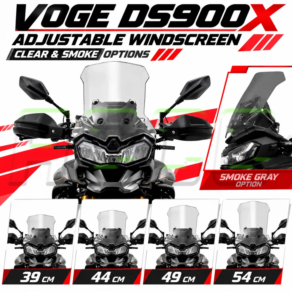FOR VOGE DS900X DS 900 X ds 900x Special Transparent Front Windshield Heightening Retrofit Accessories