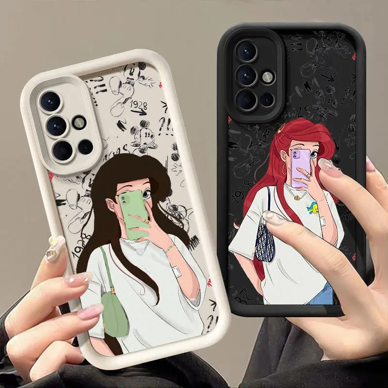 Disney Princess Girl Phone Case For Samsung A13 A22 A33 A34 A35 A53 A54 A55 A73 5G A12 A14 A15 A16 A23 A24 A25 A32 A52 A71 A72