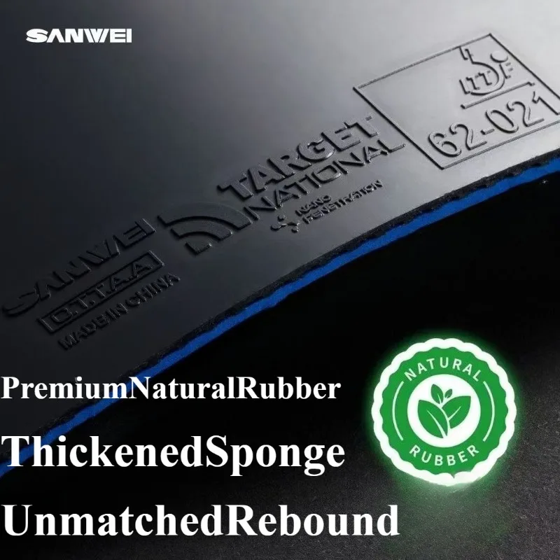 

SANWEI оригинальная губка для национального пинг-понга TARGET 3, липкая резина синего/красного цвета, мишень 3, резиновая губка для настольного тенниса, губка для торта