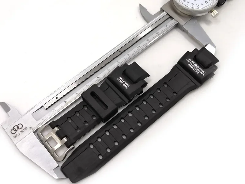 Strap for Casio G-SHOCK GW-A1100 GW-A1000 GW-4000 GA-1000/1100 G-1400 Men Black Waterproof Sport Silicone Resin Watch Band