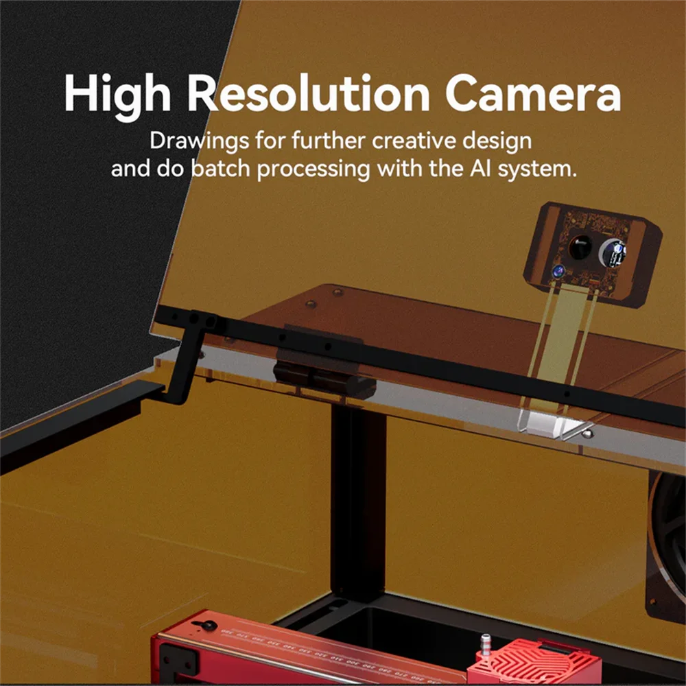 AtomStack A24 Ultra 120W Laser Engraving Engraving Cutting For Wood Acrylic Leather Stone Metal with B3 Enclosure And Camera