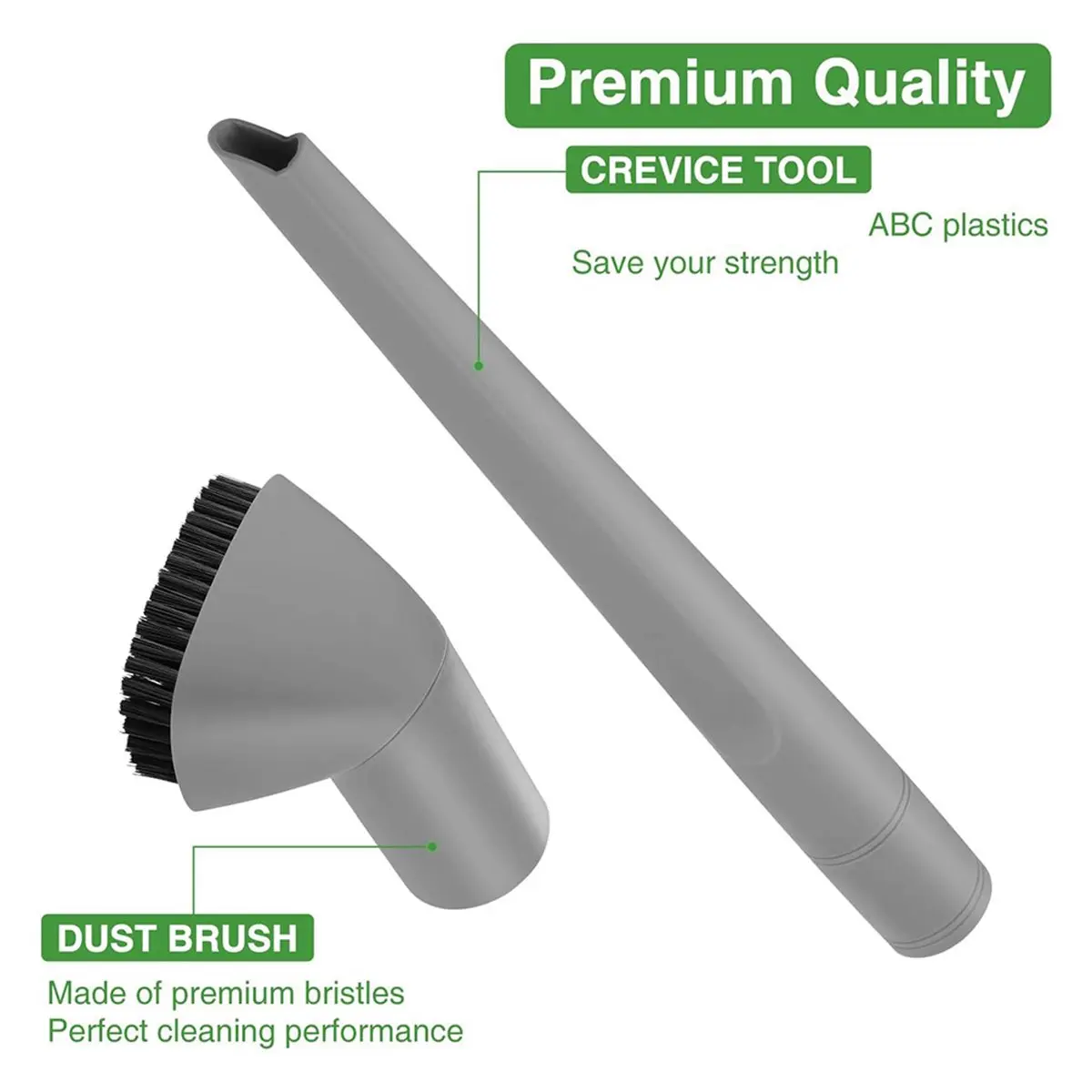 2 Pack Crevice Tool + Dust Brush for Navigator Lift-Away NV350 NV352 NV355 NV356E NV360 NV361 Vacuums