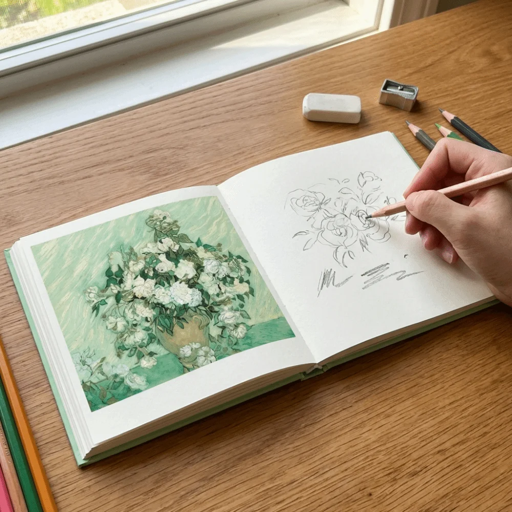 High Quality 96 Sheets Mini Drawing Book Blank Pages Square Shape Sketchbook Portable Size Mini Format Sketching Book Hand Drawn