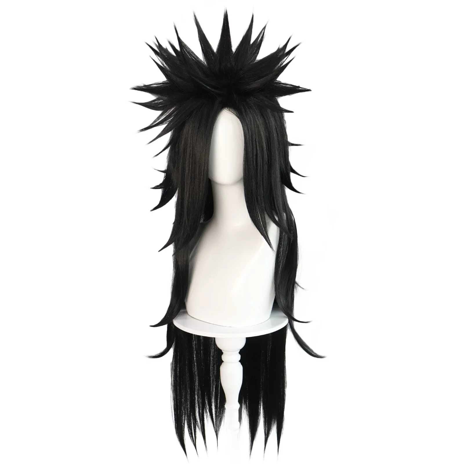 Anime Uchiha Madara Cosplay Costume Battle Uniform Black Wig Armor Top Pants Bandage Outfit Halloween Carnival Suit Men Disguise