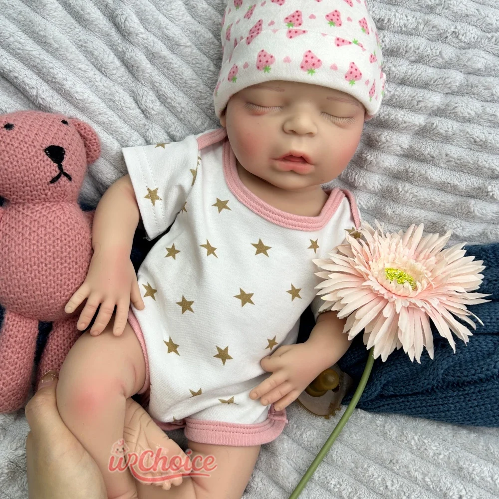 

Реалистичная кукла-реборн девочка 45 см, полностью силиконовая, высокодетализированная, с имитацией веса новорожденного, гибкими конечностями, видимыми венами, подарок для коллекционеров