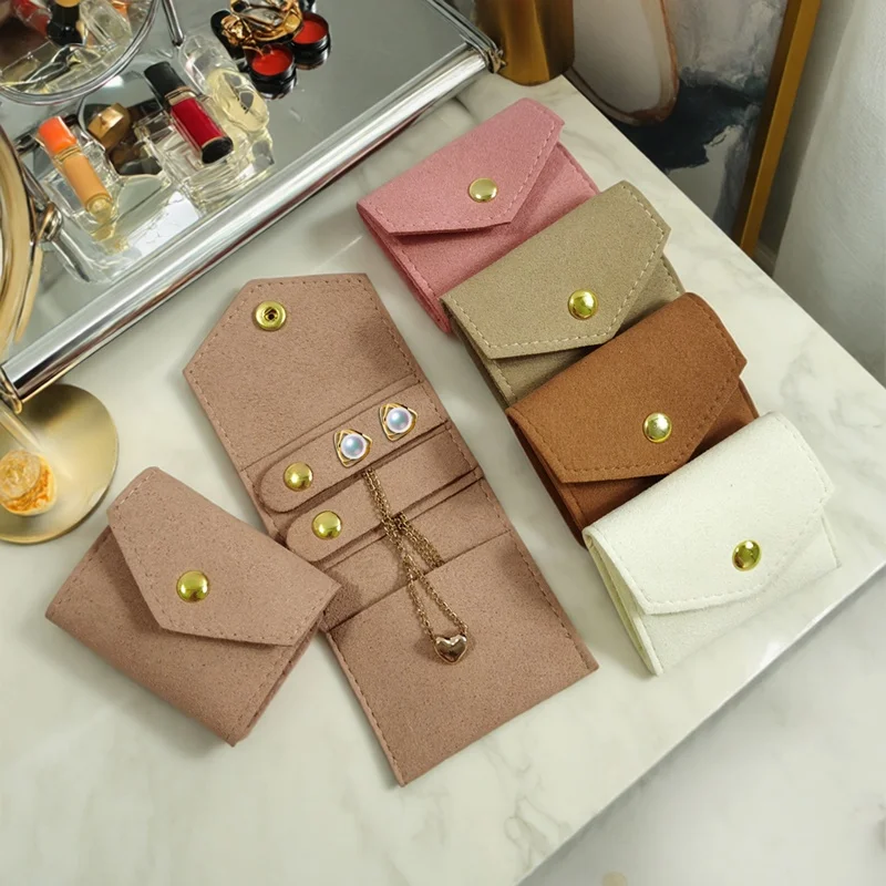 Tragbare Reise-Multifunktions-Schmuckaufbewahrungsrolle, praktische Mini-Aufbewahrungstasche für Ohrringe, Ringe, Halsketten, Schmuck