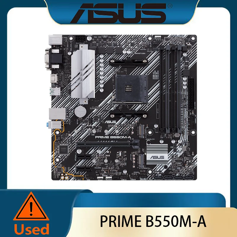 ASUS PRIME B550M-A Socket AM4 4×DDR4 DIMM 128 Go PCI-E 4.0 Processeurs AMD Ryzen séries 3000/4000G/5000/5000G