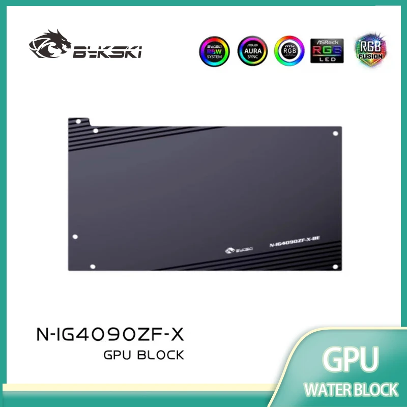 Bykski GPU Water Cooling Block for Colorful Battle AX GeForce RTX4090 Full Cover with Backplate Water Cooler /N-IG4090ZF-X