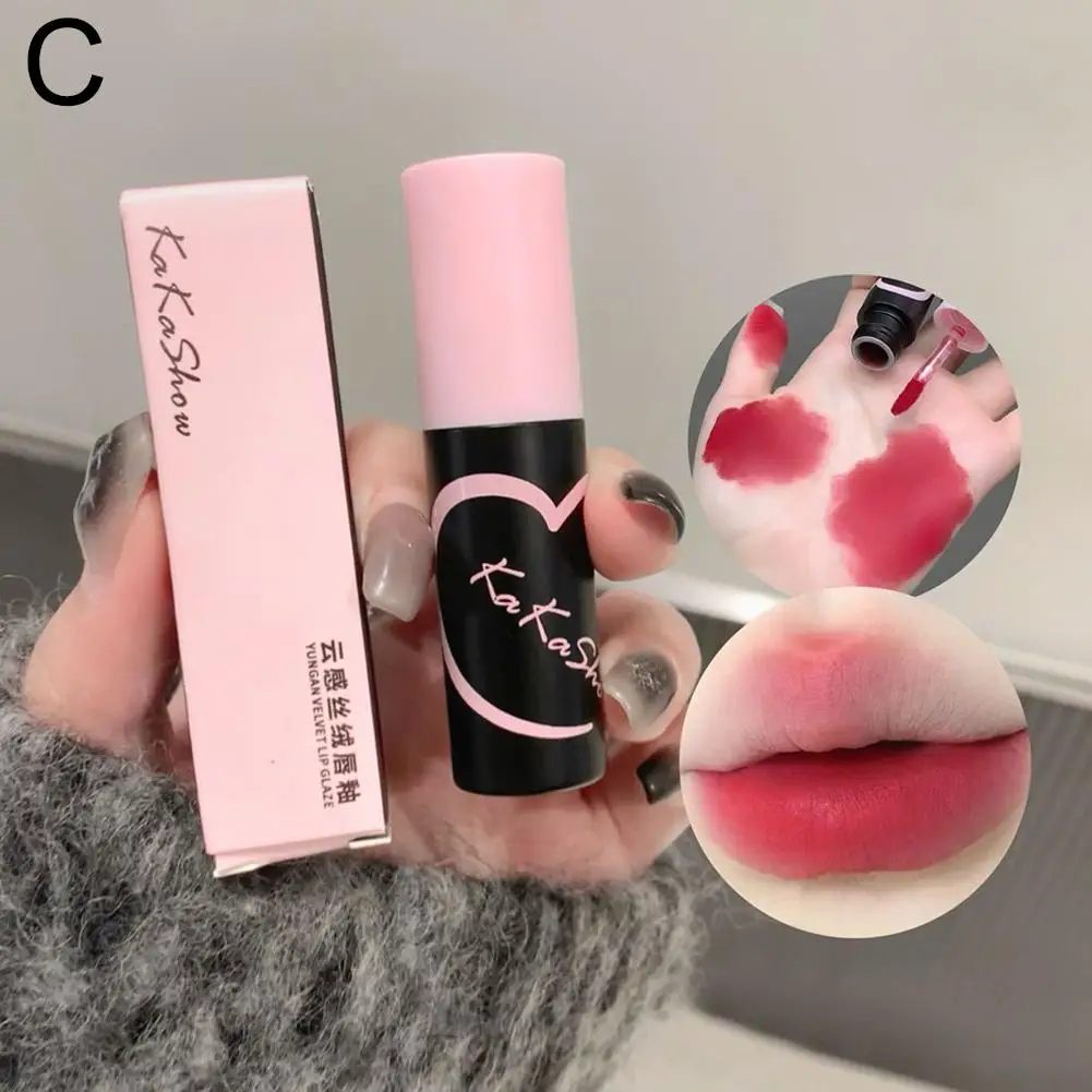 6-Cplors Samt-Lipgloss, matt, rot, Lippentönung, Pigment, langlebig, glatter Schlamm, wasserdicht, für Lippen, Wangen, Rouge, Kosmetik, U3D8