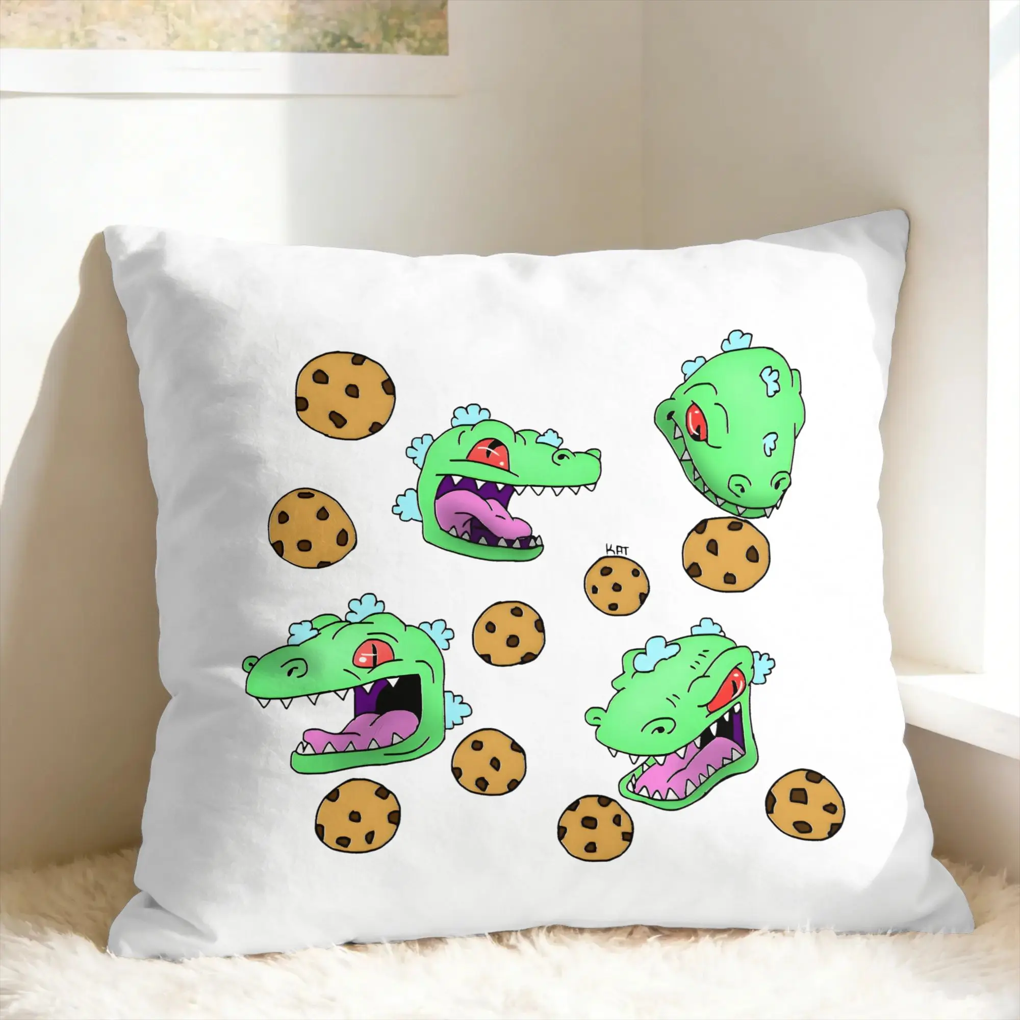 Nostalgias Rugrats Pillow Case  Novelty Pillow Cover Print Pillowcases For Sofa Couch Bed Living Room