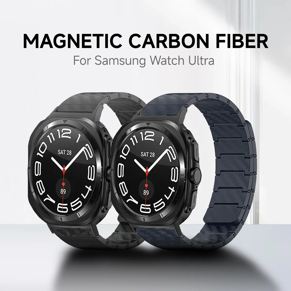 Watchband Strap For Samsung Galaxy Watch 7 Ultra 47mm Magnetic Carbon Fiber Lightweight Bracelet Galaxy Watch Ultra 47mm Belt