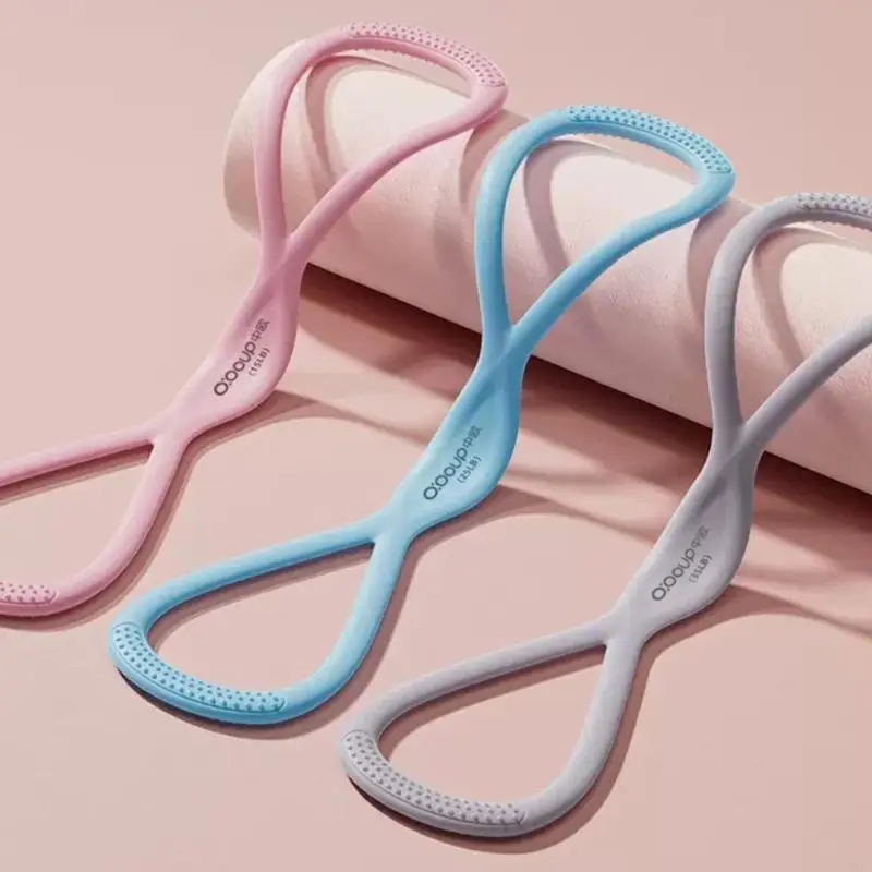 H7JC Portable Silicone Stretch Rope مثالية لتدريبات إعادة تأهيل Pilates اليوغا