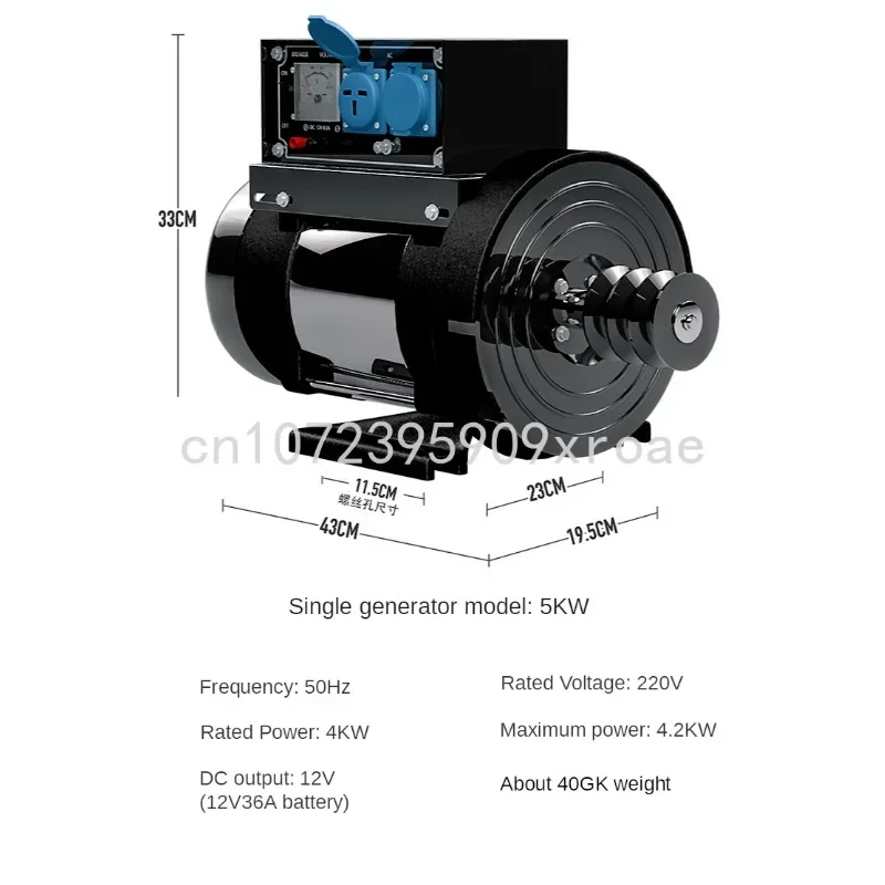 Imagem -04 - Gerador Pequeno de Alta Potência Gerador Monofásico Diesel Frequência 50hz 220v 3kw 5kw 8kw