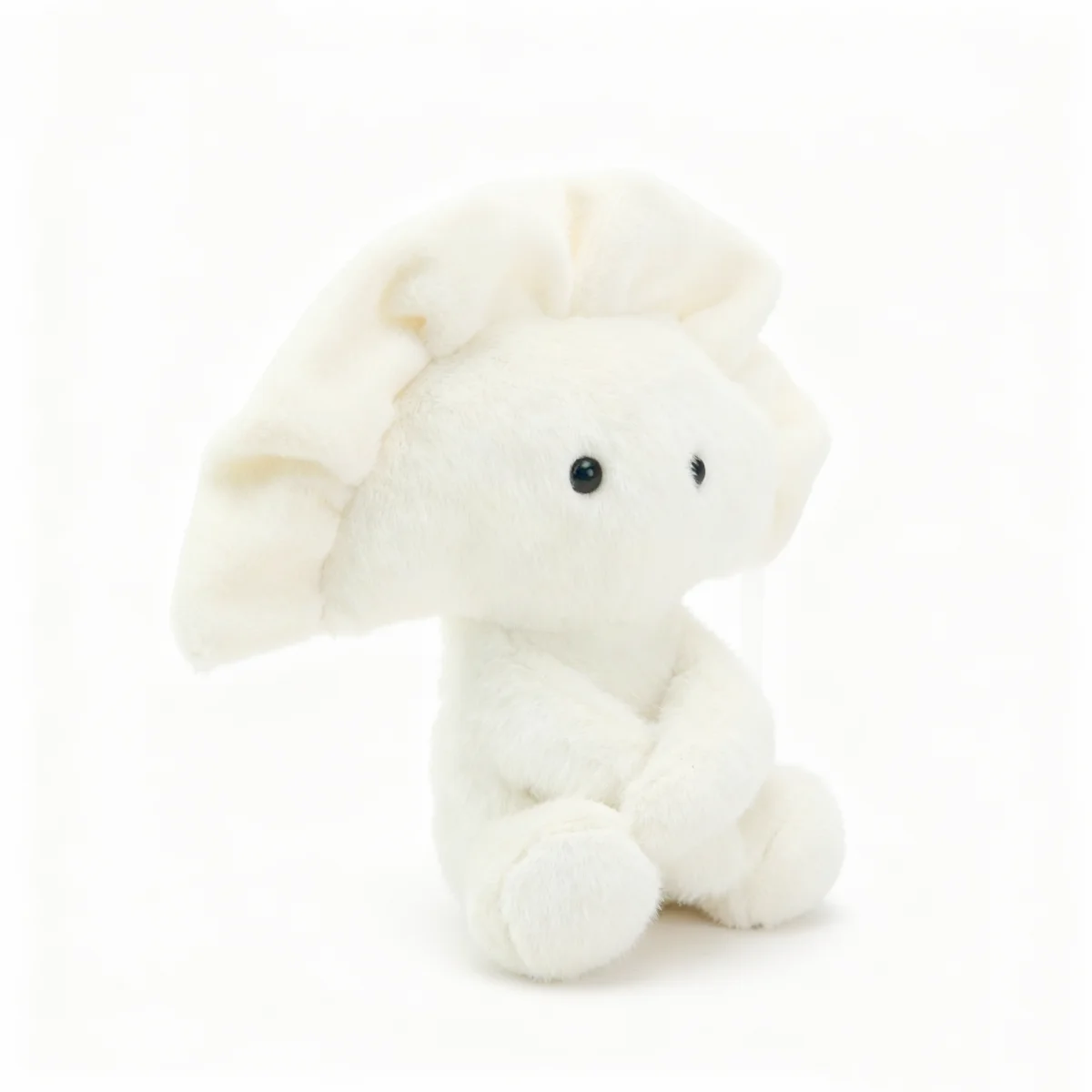 Dumpling Plush Toy Cute Stuffed Food with Happy Face Kawaii Character Adorable Cultural Plushie Gift for Kids New Year's Day