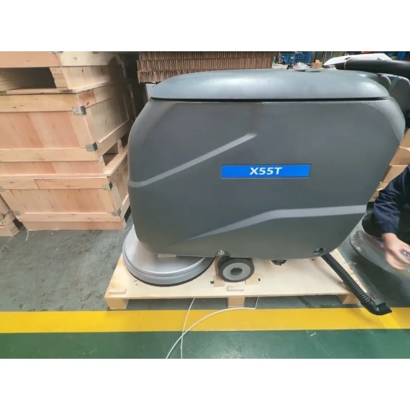 ff.&Commercial Walk Behind Floor Scrubber Automatic Sweeping Mopping And Vacuuming Machine For Factory Warehouse-h#