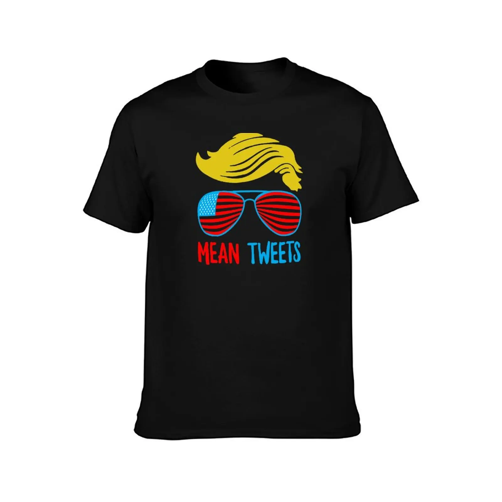 Funny Election Design Mean Tweets 2024 T-Shirt Summer Casual Cotton Tee Oversized Streetwear Tops Vintage Graphic Print