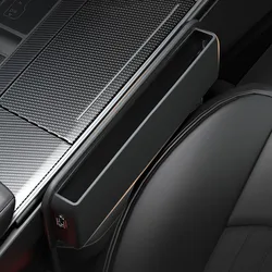 Car Front Seat Gap Filler Car Interior Accessories Portable Storage Box With Cup Holder PU Leather Console Side Gap Universal