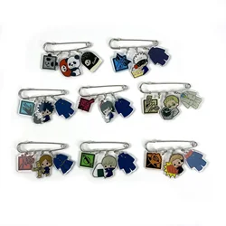 Anime Jujutsu Kaisen Gojo Satoru Ryomen Sukuna Acrylic Badge Backpack Clothes Brooch Pins Accessories Cosplay props Gift