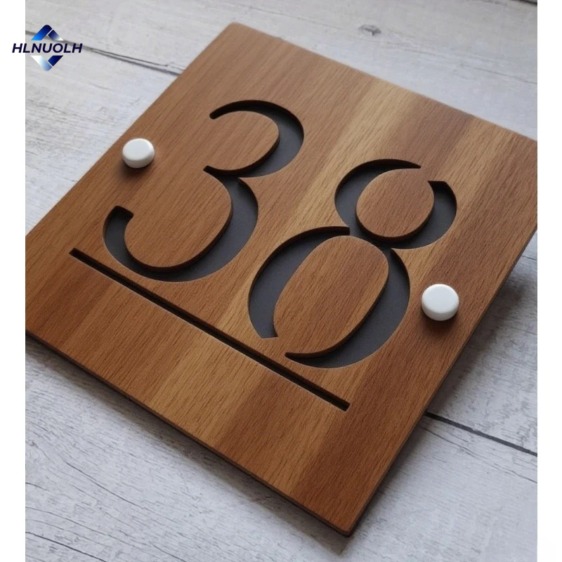 

Wooden Plaques Door Number Custom House Name Hotel Apartment Office Door Sign Retro Wood Signs Home Decor New Home Gift