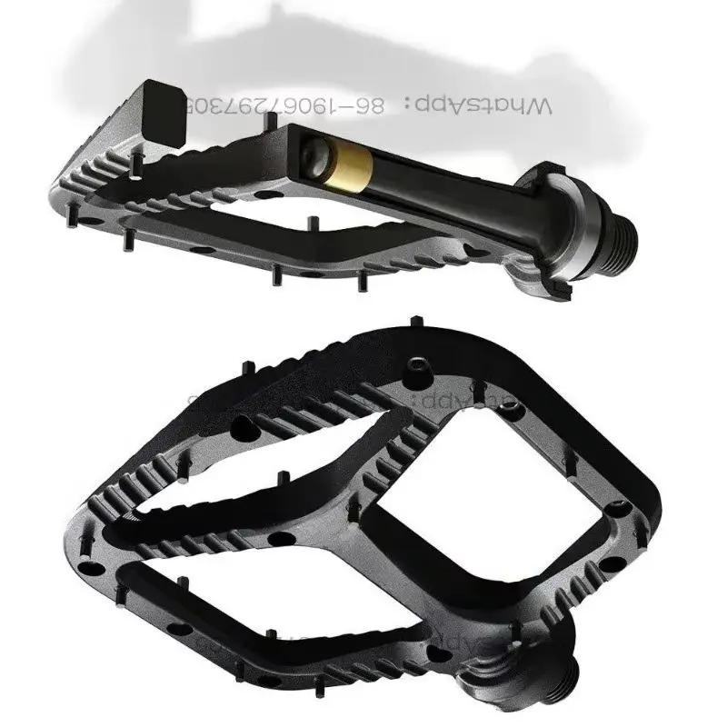 1866  Mountain Bike Bike Pedals - Platform Bike Titanium Pedals, Minimum Contour, Adjustable Grip