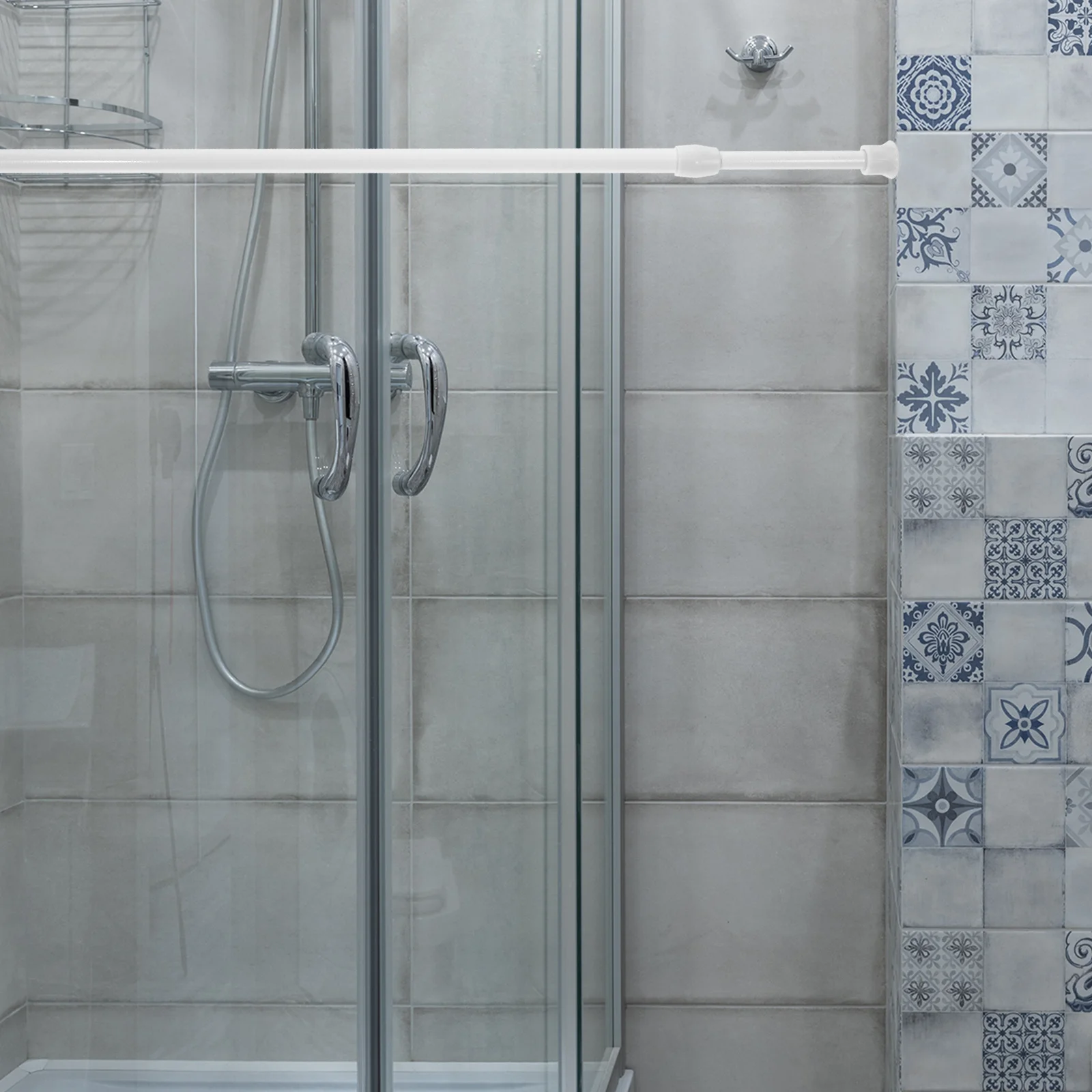 

Adjustable Clothes Rod 40-70cm No Drill Tension Rod Heavy Duty Load Bearing Multi-Purpose Home Use Tension Rods