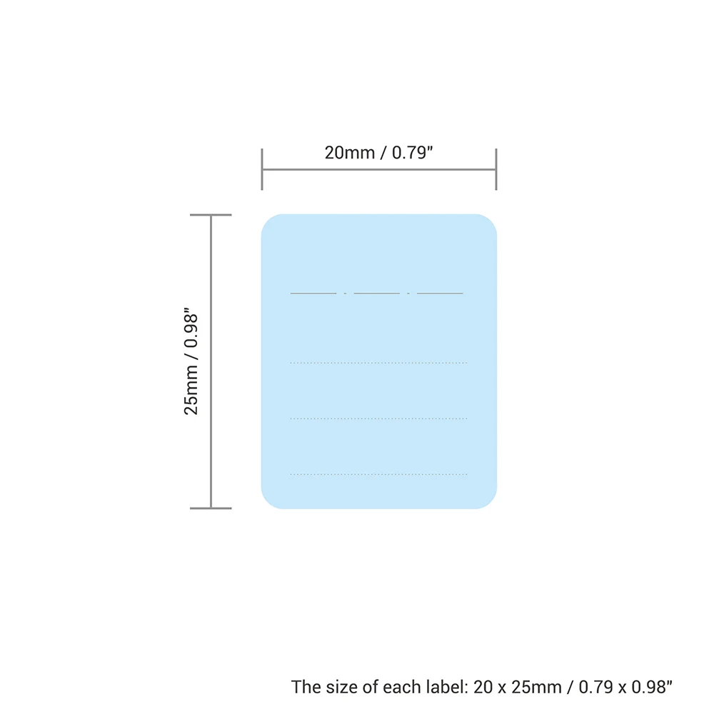 JJC Multi-Use Label Stickers 20x25mm/0.79x0.98" Stick-On Camera Memory Card Labels for SD/SDHC/XQD/CF CFexpress Type-B 120 Pcs