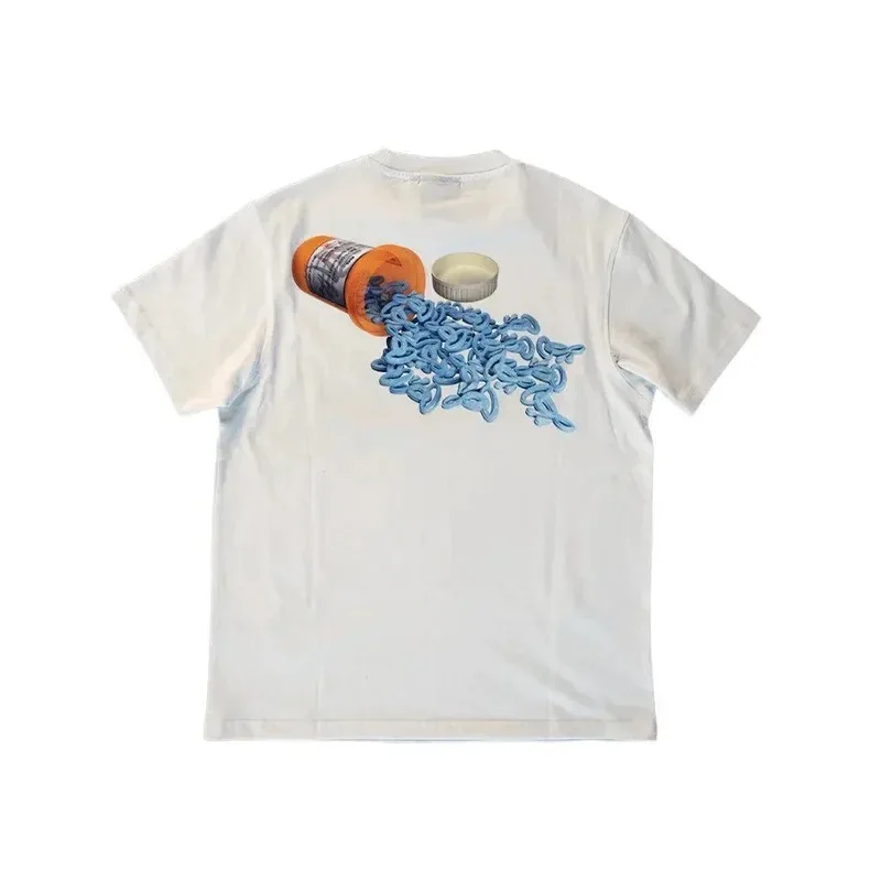 

Summer Trendy Brand Syna Short-sleeved Cotton Print T-shirt Casual European American Hip Hop Streetwear Men Women Graphic Tee