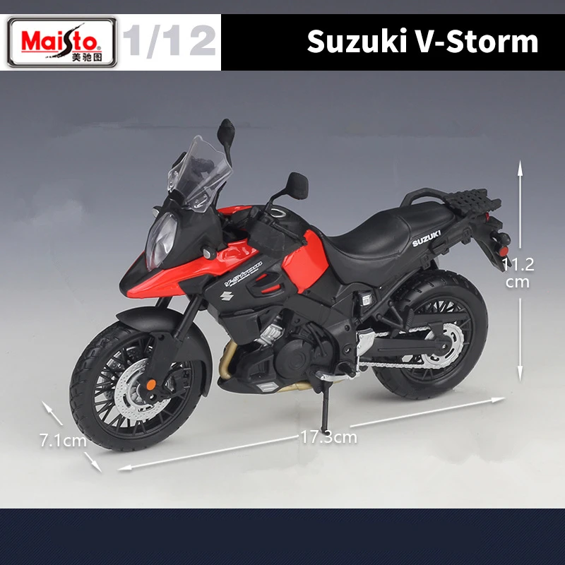 Maisto 1:12 Suzuki V-Storm Alloy Racing Motorcycle Model Simulation Diecast Metal Street Sports Motorcycle Model Childrens Gifts