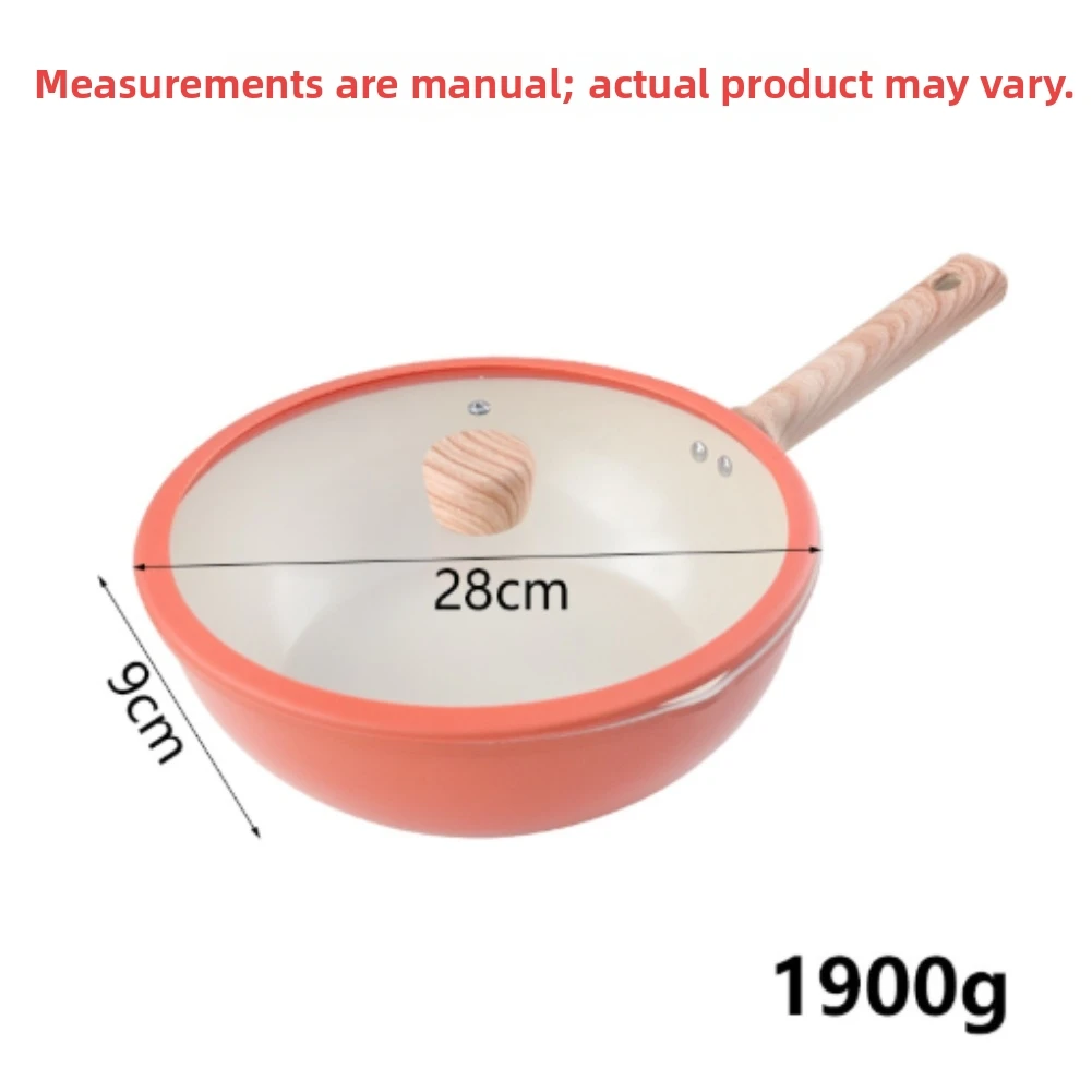 Wrought Iron Pan 33x40x10 cm Orange Saute Frying Pan No Coating for Gas Stoves Induction Cooktops Stir Fry Boil Use