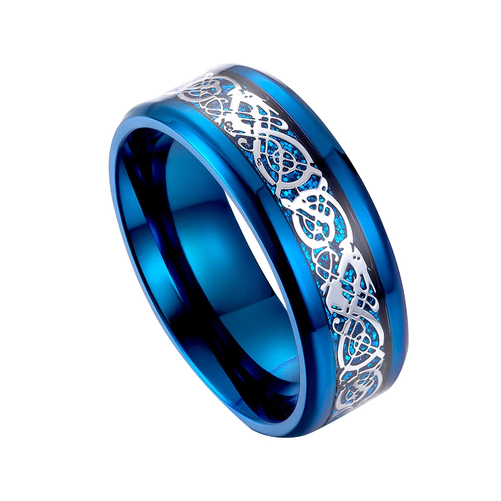 

Carbon Fiber Ring Titanium Steel The Mirror Polishing Tungsten Nibelon Finger Man