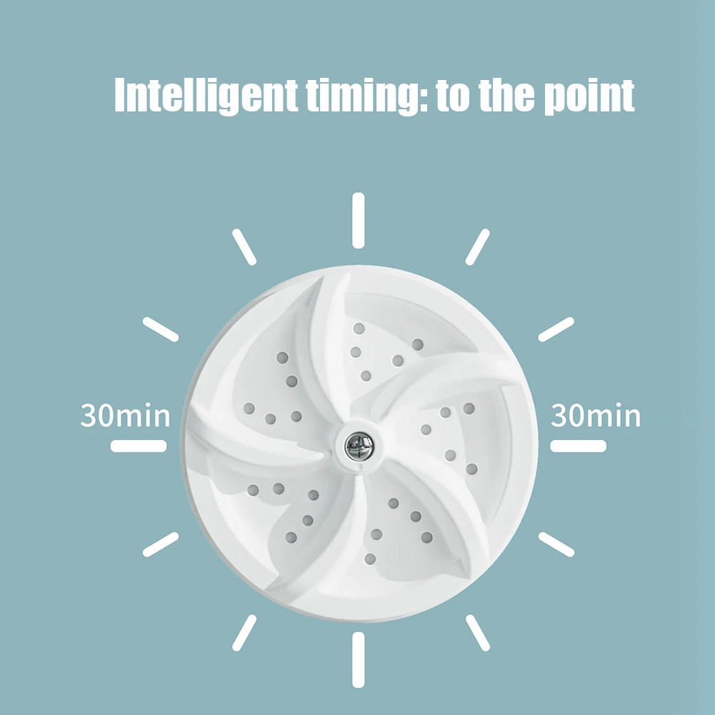 Portable Mini Turbo Washer USB Powered Cleaning Washing Machine for Underwear Socks Mini Ultrasonic Turbo Washer for Home Travel