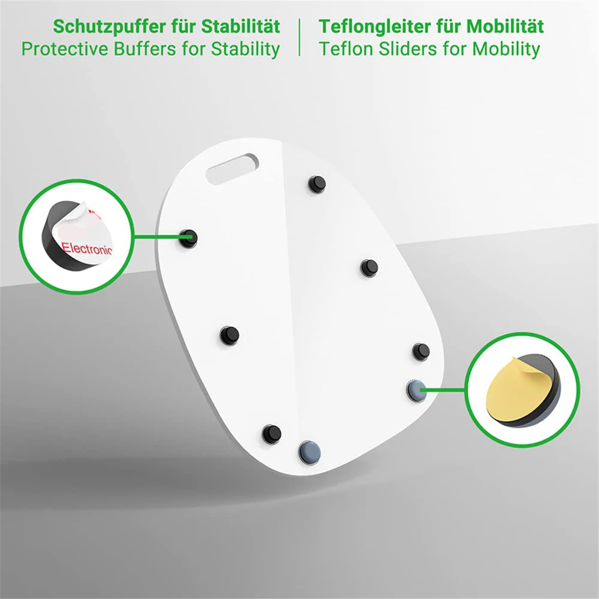 Gliding Board for Thermomix TM6 TM5 Gliders Effortless Moving Acrylic Rolling Board White