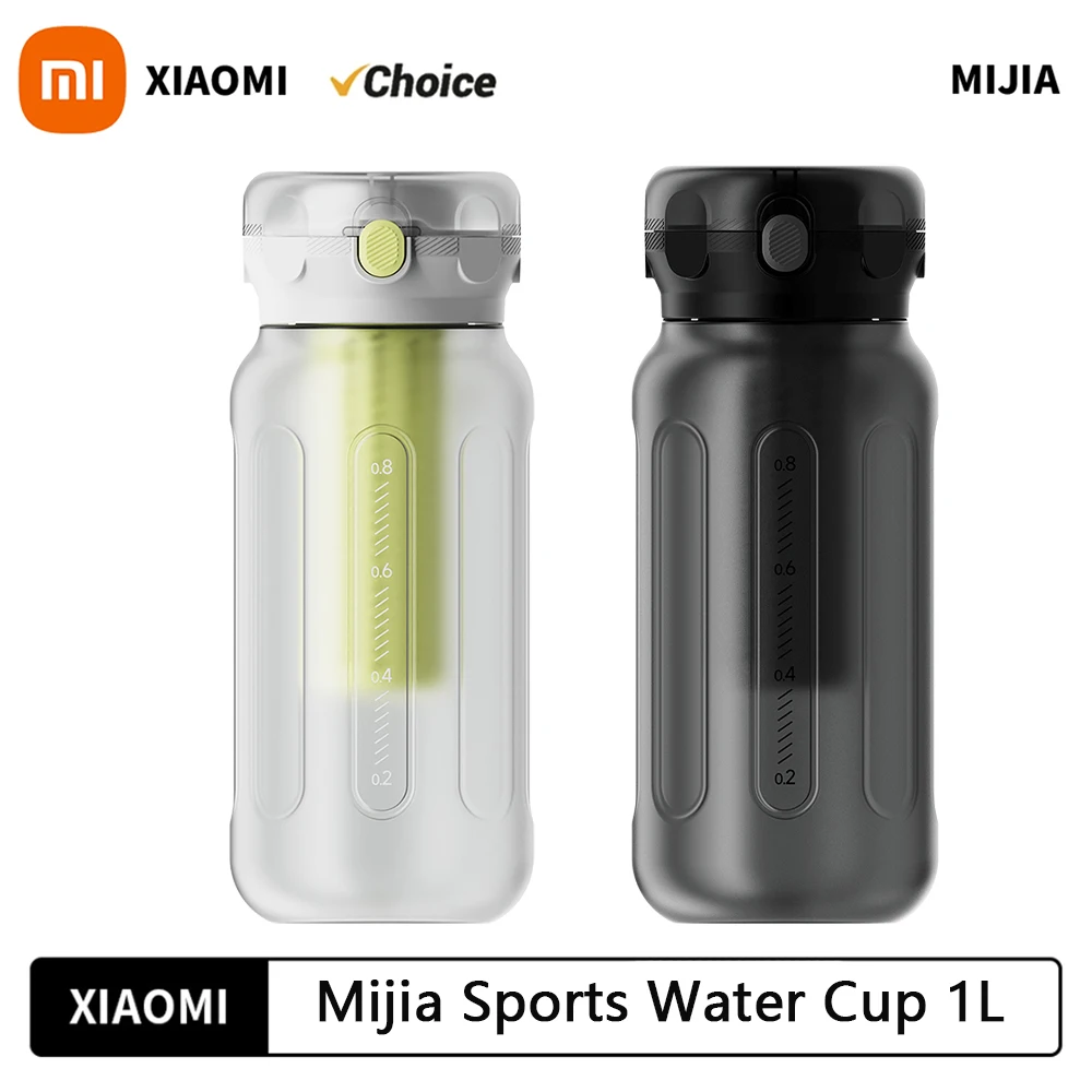 Xiaomi Mijia Sports Water Cup 1L Sport Water Bottle bottiglie di plastica sicure da viaggio portatili per l\'allenamento Sport Mixing Fitness Cup