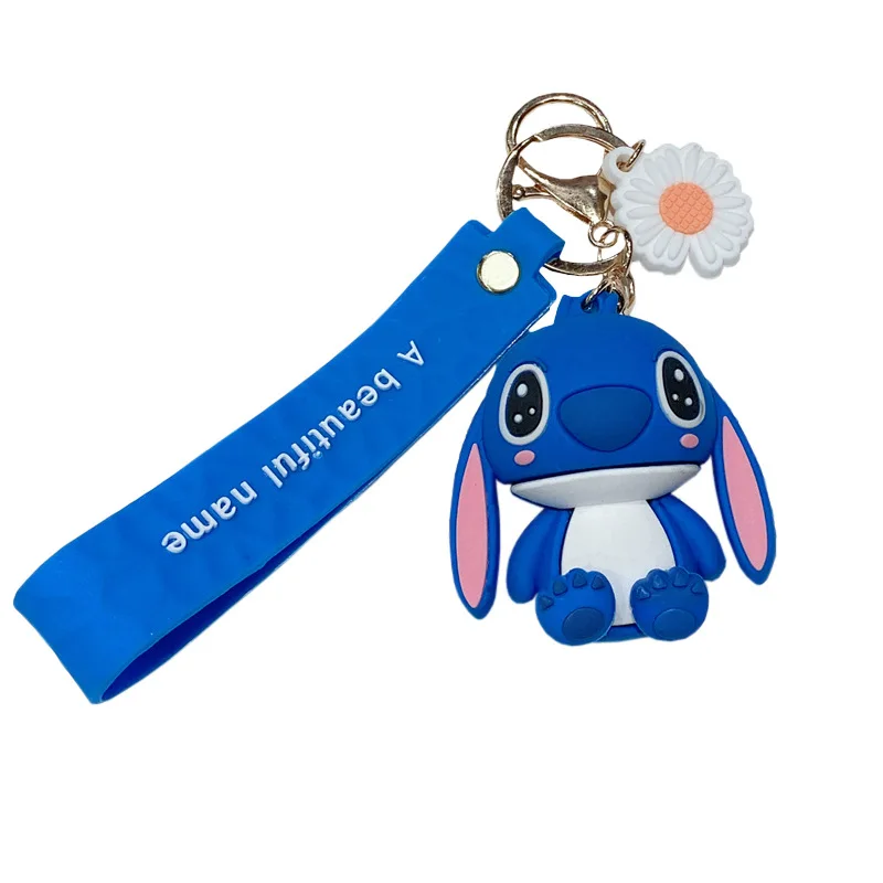 10 ピース/ロットディズニーステッチかわいい漫画アニメキーホルダーペンダントバッグペンダント