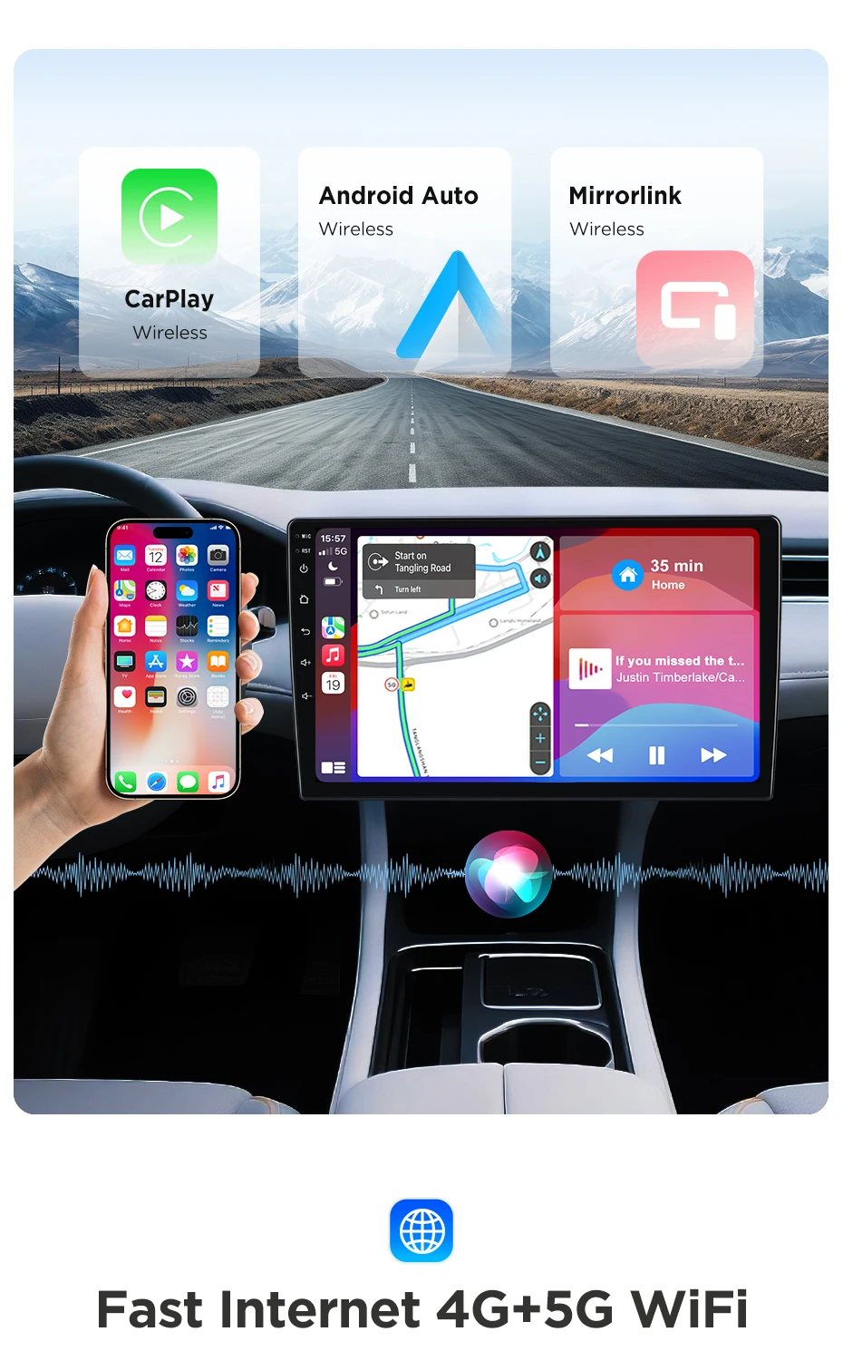 Junsun Qualcomm 8-Kern 360-Grad-Kamera Kabelloses Carplay Android Auto Autoradio für BMW E46 M3 318/320/325/330 1998-2006 – Detail 9