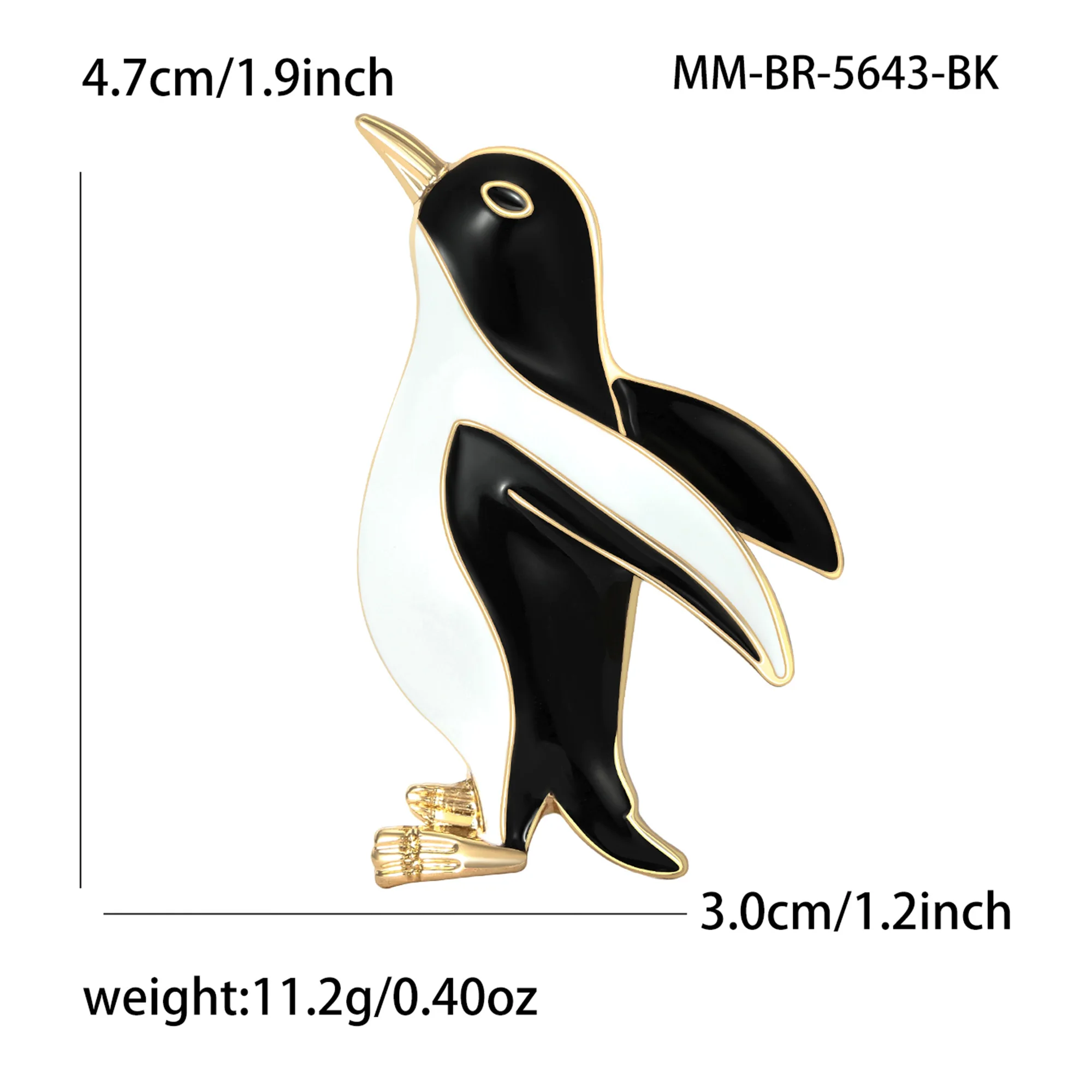 Beaut&Berry Simpatiche spille con pinguino smaltato per donna Spille con animali unisex Accessori per feste casual Nuovi regali Decorazione per amici