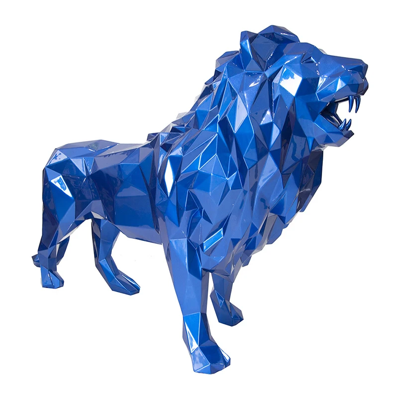 Factory 3D wall sculpture , resin glass fiber lion head sculpture