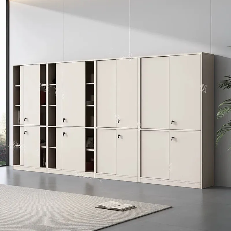 Office File Cabinet Data Cabinet Wooden Locker Moving Door Bookcase File Sliding Door Storage