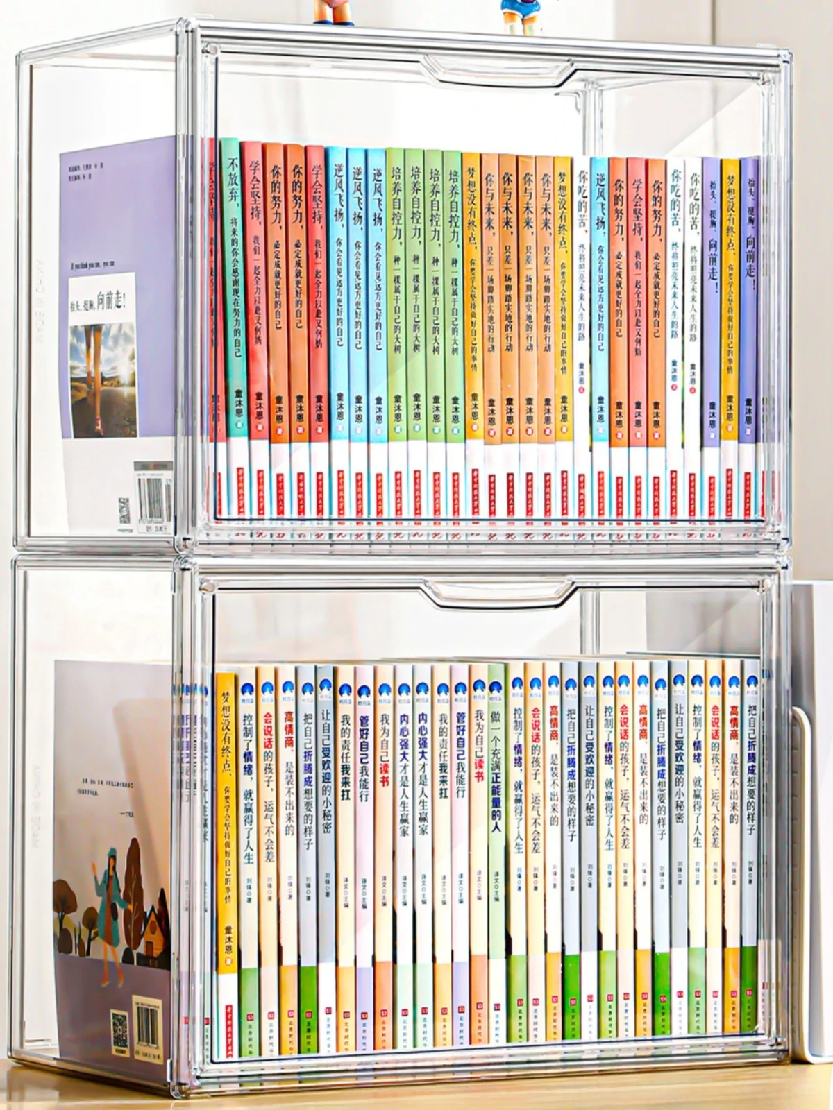 

Прозрачный пластиковый органайзер для хранения книг и игрушек, 8 л, для дома и общежития