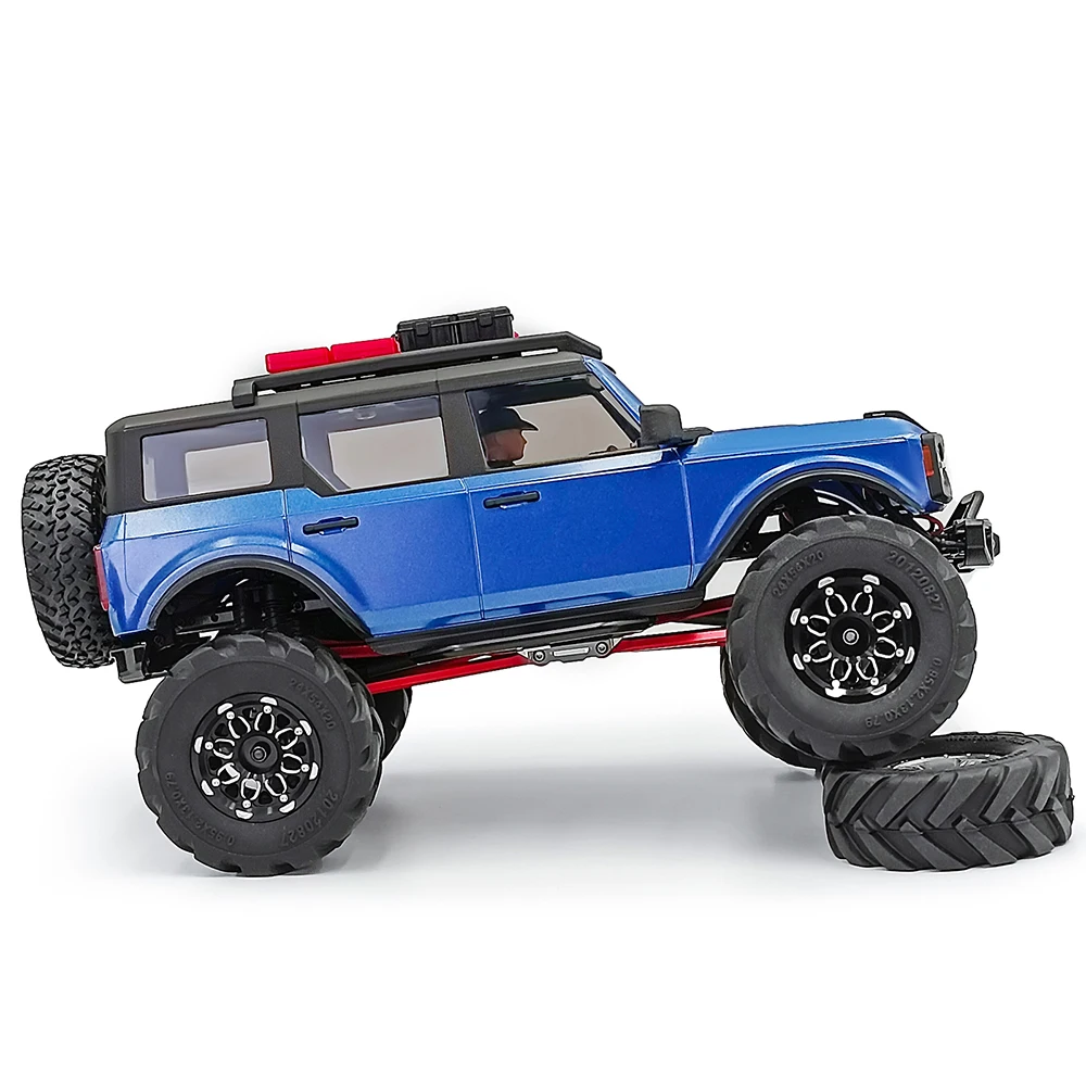 AXSPEED 4PCS 1.0 "ล้อพื้นที่โคลนยางชุดดุมสำหรับ 1/18 TRX4M บรอนโก ดีเฟนเดอร์, 1/24 แกน SCX24 อัพเกรดอะไหล่