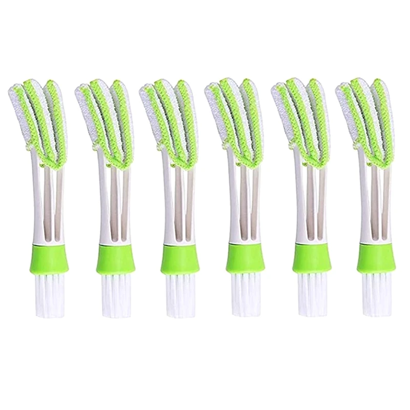 6Pcs Duster For Car Air Vent Automotive Air Conditioner Cleaner Brush Dust Tool For Keyboard/Window/Leaves Blinds