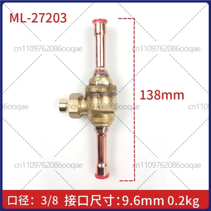 1pcs new ML‑27203 Refrigerant Ball Valve For Cold Storage Central Air Conditioner 3/8