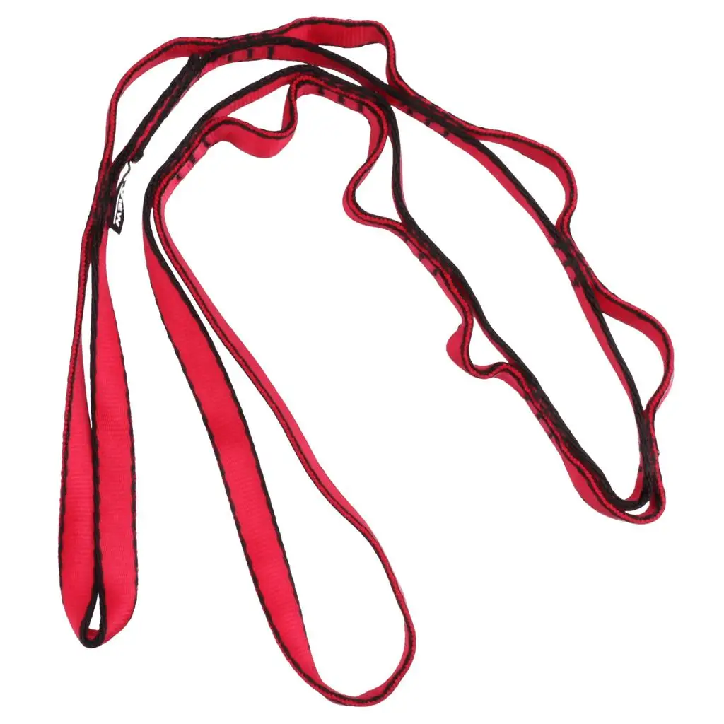 23KN 110cm Rock Tree Climbing Fall Protection Webbing Sling Daisy Chain Gear Hanging Rope Climbing Rope Chrysanthemum