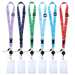 Retractable Lanyard Card Holder Badge Reel Lanyard Id Card Holders For All Cruises Ships Necklaces Keychain