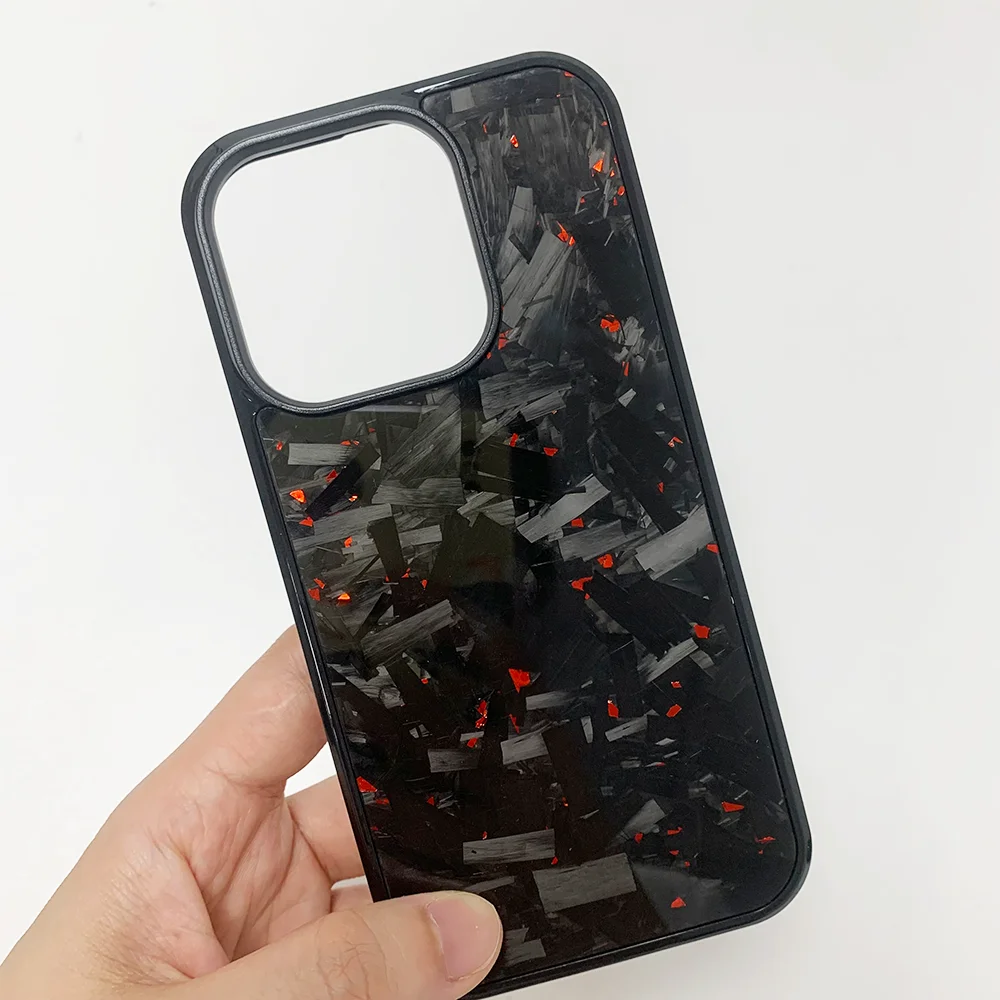 卸売 高品質 本物の鍛造カーボンファイバー製 iPhone 11 12 13 14 15 16 Pro Max用 耐久性のある高級保護ケース