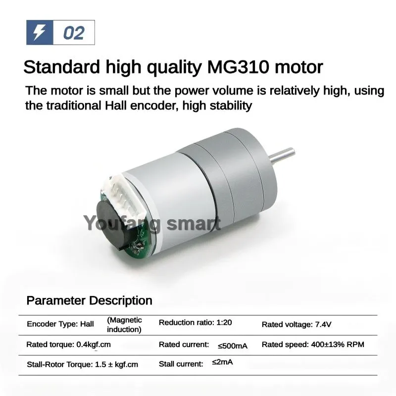 Robot de autoequilibrio 2WD, Motor codificador de coche de 2 capas, ajuste PID de coche, Robot de carro LQR, Kit DIY, Robot de equilibrio programable