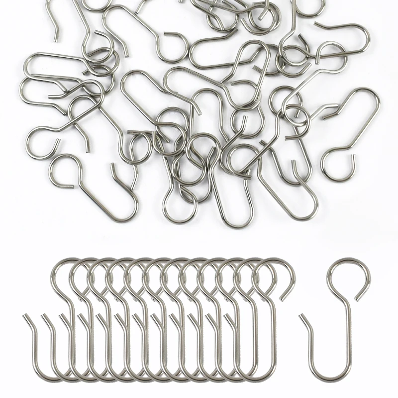 

30/50pcs Curtain Track Hook Ceiling Hook Shower Curtain Hanging Hook Rail Guide Rail Hanger Ceiling Hock Home Hardware Accessory